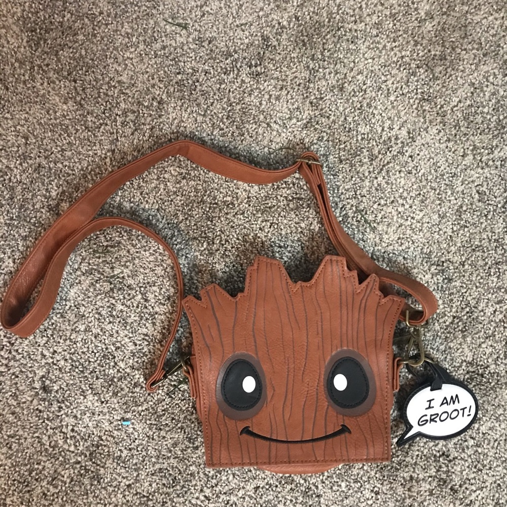 Groot Marvel Studios Loungefly crossbody purse